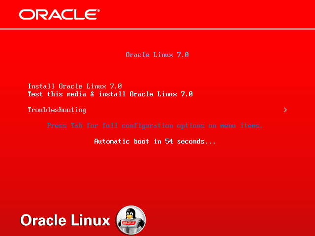 Install Oracle Linux 7.0